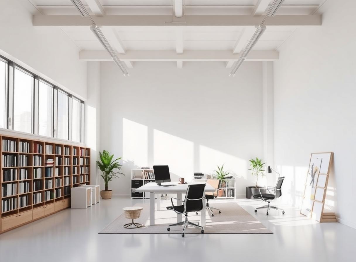Crete-White studio space